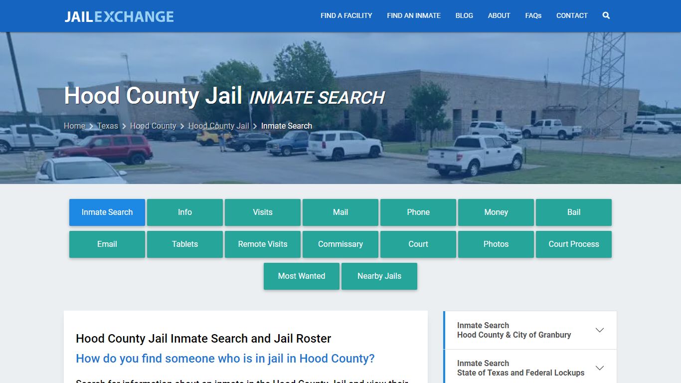 Inmate Search: Roster & Mugshots - Hood County Jail, TX